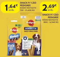 Spar snack p/ cão pedigree rodeo dentastix promoção