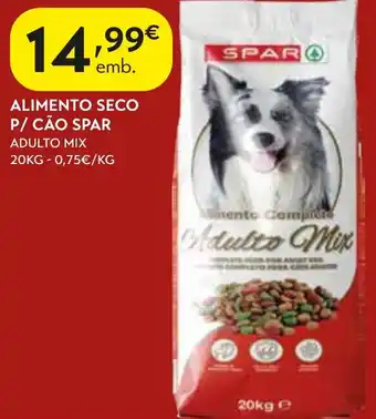 Spar Alimento seco p/ cão spar adulto mix promoção