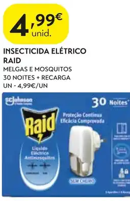 Spar insecticida elétrico raid promoção