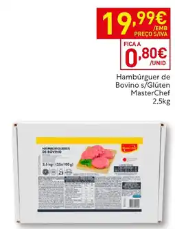 Recheio Hambúrguer de Bovino s/Glúten MasterChef promoção