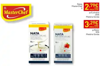 Recheio Natas MasterChef p/Culinária 20% Matéria Gorda promoção