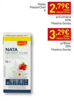 Recheio Natas MasterChef promoção