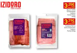 Recheio Bacon 100% Entremeada Izidoro Fatias Finas promoção