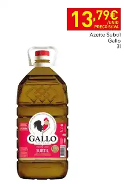 Recheio Azeite Subtil Gallo promoção