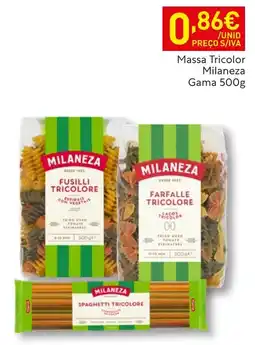 Recheio Massa Tricolor Milaneza promoção
