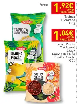 Recheio Ferbar tapioca massa pronta promoção