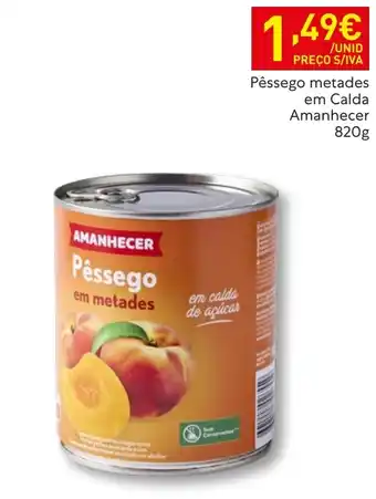 Recheio Pêssego em metades Amanhecer promoção