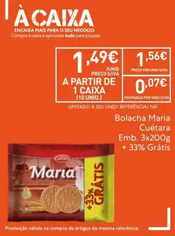 Recheio Bolacha Maria Cuétara promoção
