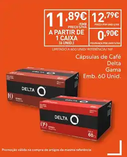 Recheio Cápsulas de Café Delta Gama promoção