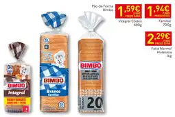 Recheio Pão de Forma Bimbo promoção