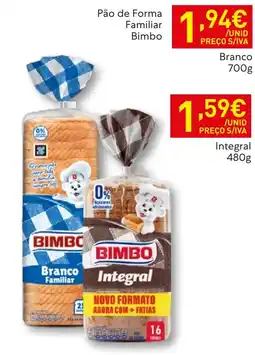 Recheio Pão de Forma Familiar Bimbo promoção