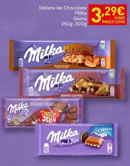 Recheio Tablete de Chocolate Milka Gama promoção