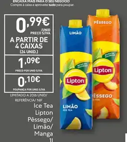 Recheio Ice Tea Lipton Pêssego/Limão/Manga promoção