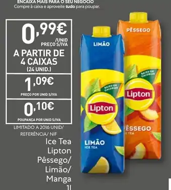 Recheio Ice Tea Lipton Pêssego/Limão/Manga promoção