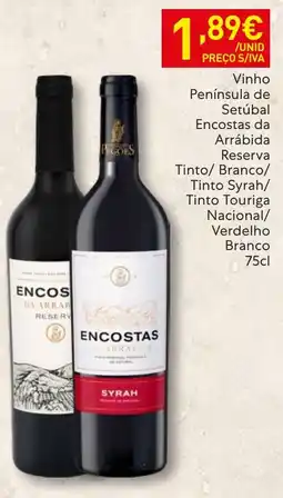 Recheio Encostas da arrábida reserva tinto syrah promoção