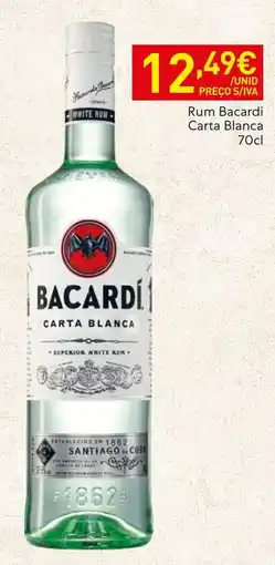 Recheio Rum Bacardi Carta Blanca promoção
