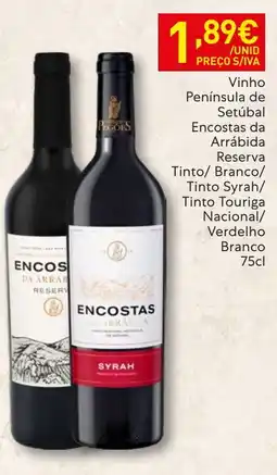 Recheio Encostas da arrábida syrah promoção