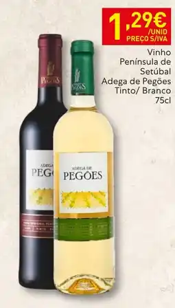 Recheio Adega de Pegões Vinho Península de Setúbal Tinto/ Branco promoção