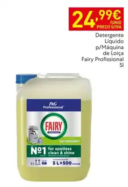 Recheio Detergente Líquido p/Máquina de Loiça Fairy Profissional promoção