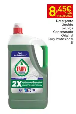 Recheio Detergente Líquido p/Loiça Concentrado Original Fairy Profissional promoção