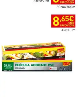 Recheio Película aderente pvc masterchef promoção