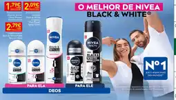 Recheio Desodorizante nivea black & white clear/ power roll on promoção