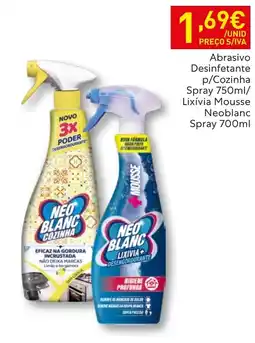 Recheio Neoblanco abrasivo desinfetante p/cozinha spray promoção