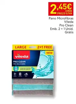 Recheio Pano Microfibras Vileda Pro Clean promoção