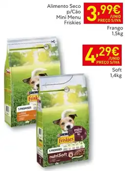Recheio Alimento Seco p/Cão Mini Menu Friskies promoção
