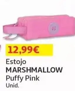 Auchan Estojo marshmallow puffy pink promoção