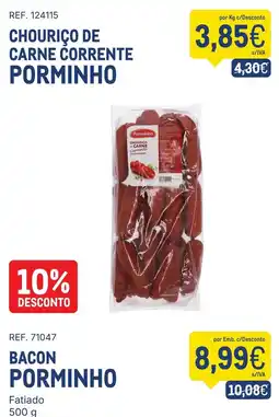 Makro Chouriço de carne corrente porminho promoção