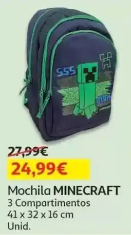 Auchan Mochila minecraft promoção