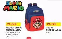 Auchan mochila grande super mário promoção