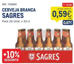 Makro Cerveja branca sagres promoção