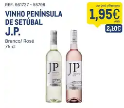 Makro Vinho península de setúbal j.p. branco/ rosé promoção