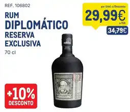 Makro rum diplomático reserva exclusiva promoção