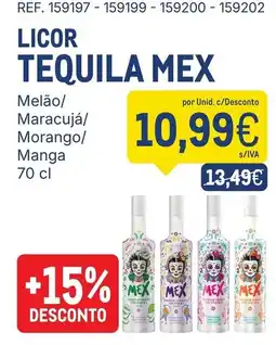 Makro Licor tequila mex melão maracujá morango manga promoção