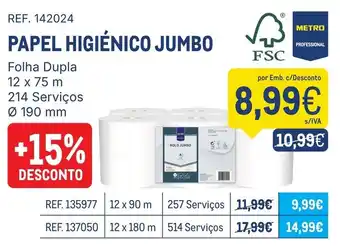 Makro papel higiênico jumbo promoção