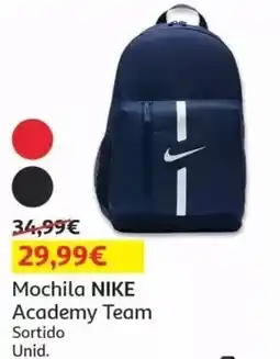 Auchan Mochila nike academy team promoção