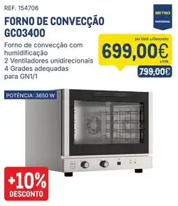 Makro Forno de convecção gc03400 promoção
