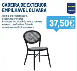Makro Cadeira de exterior empilhável olivara promoção