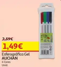Auchan Esferográfica Gel Auchan promoção