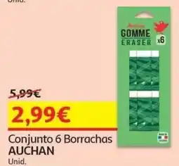 Auchan Conjunto 6 Borrachas Auchan promoção