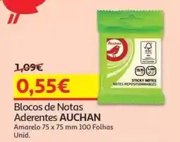 Auchan Blocos de Notas Aderentes Auchan promoção