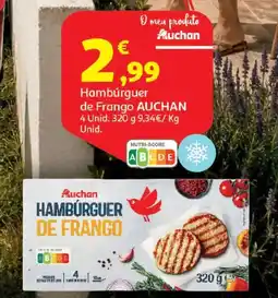 Auchan Hambúrguer de frango auchan promoção