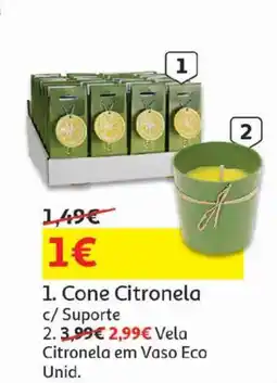 Auchan Cone Citronela c/ Suporte promoção