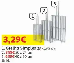 Auchan Grelha simples promoção