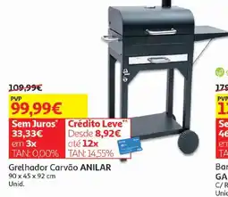 Auchan Grelhador Carvão Anilar promoção