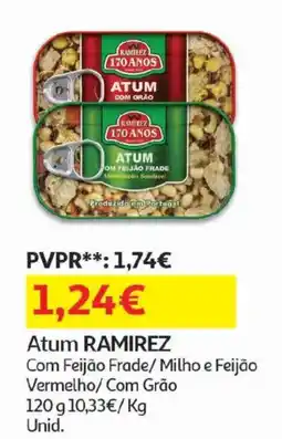 Auchan atum ramirez com feijão frade/milho e feijão vermelho/com grão promoção