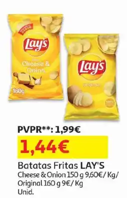 Auchan Batatas Fritas LAY'S promoção